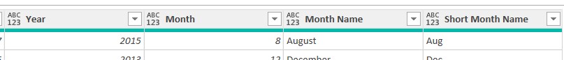 Column Data Types